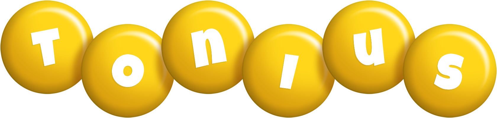 Tonius candy-yellow logo
