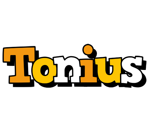 Tonius cartoon logo