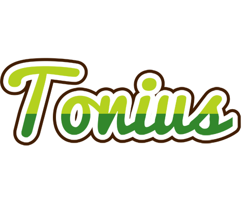 Tonius golfing logo