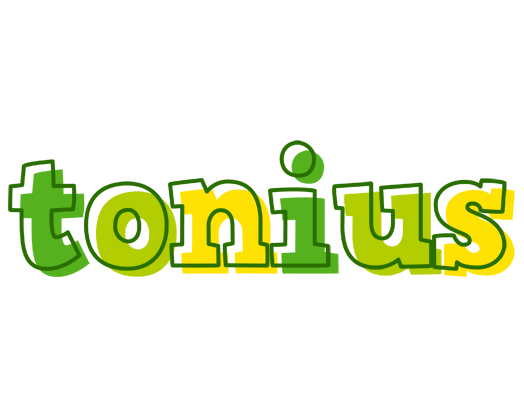 Tonius juice logo