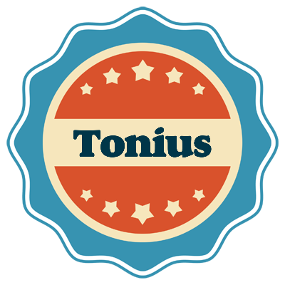 Tonius labels logo