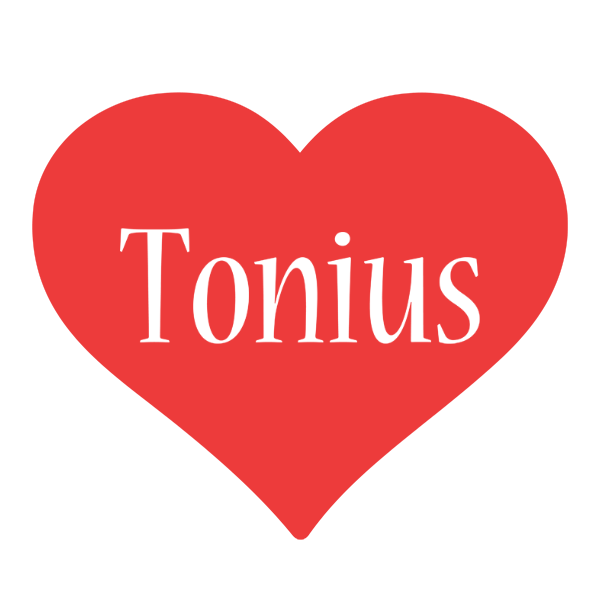 Tonius love logo