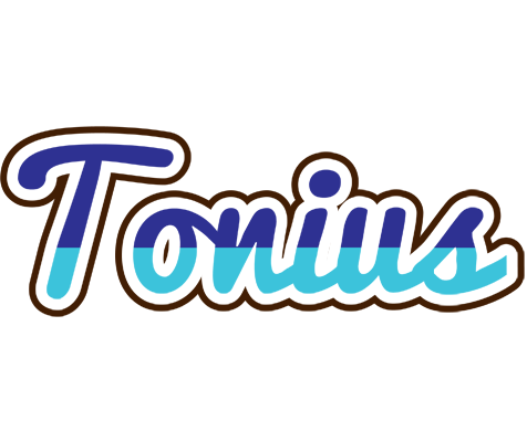 Tonius raining logo
