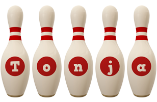 Tonja bowling-pin logo