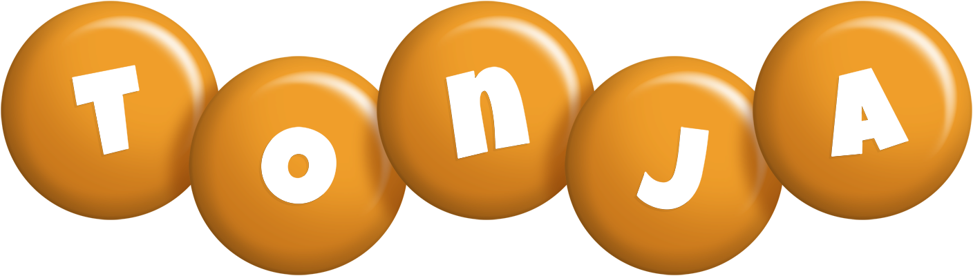 Tonja candy-orange logo
