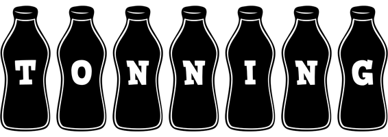 Tonning bottle logo
