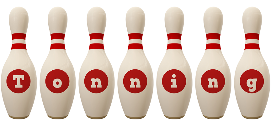 Tonning bowling-pin logo