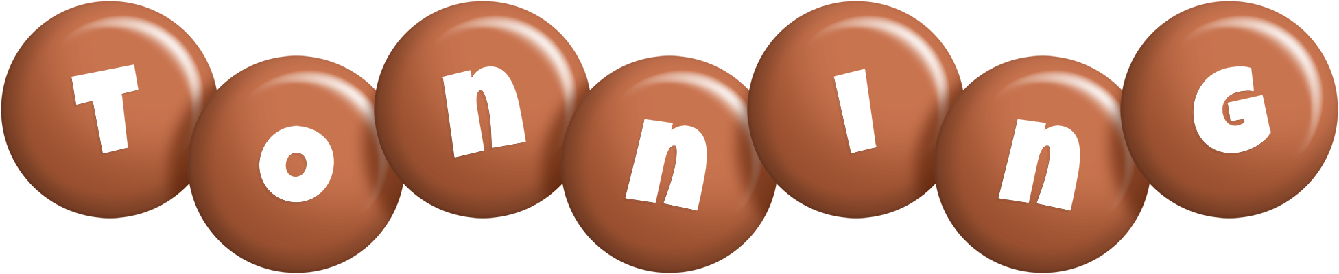 Tonning candy-brown logo