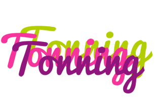 Tonning flowers logo