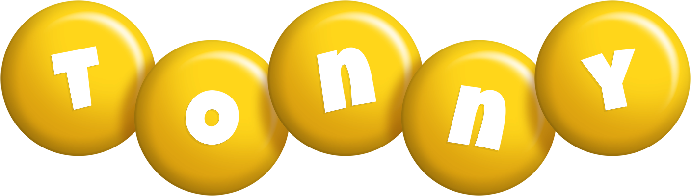 Tonny candy-yellow logo