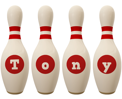 Tony bowling-pin logo