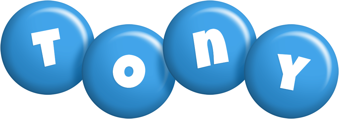 Tony candy-blue logo