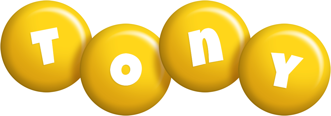 Tony candy-yellow logo