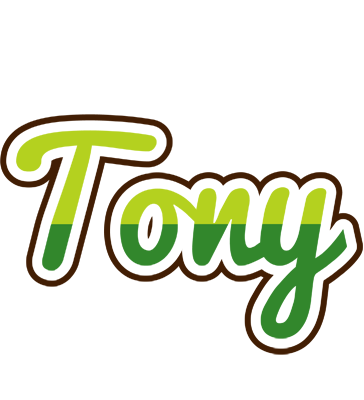 Tony golfing logo