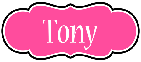 Tony invitation logo