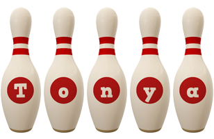 Tonya bowling-pin logo