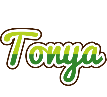 Tonya golfing logo