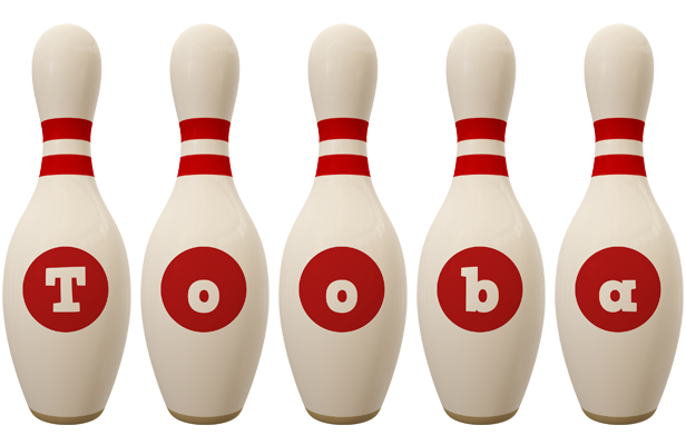 Tooba bowling-pin logo