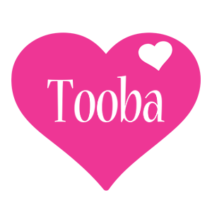 Tooba love-heart logo