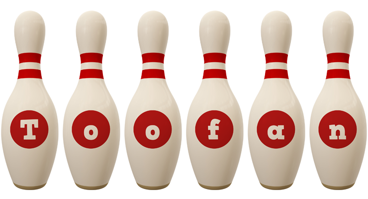 Toofan bowling-pin logo