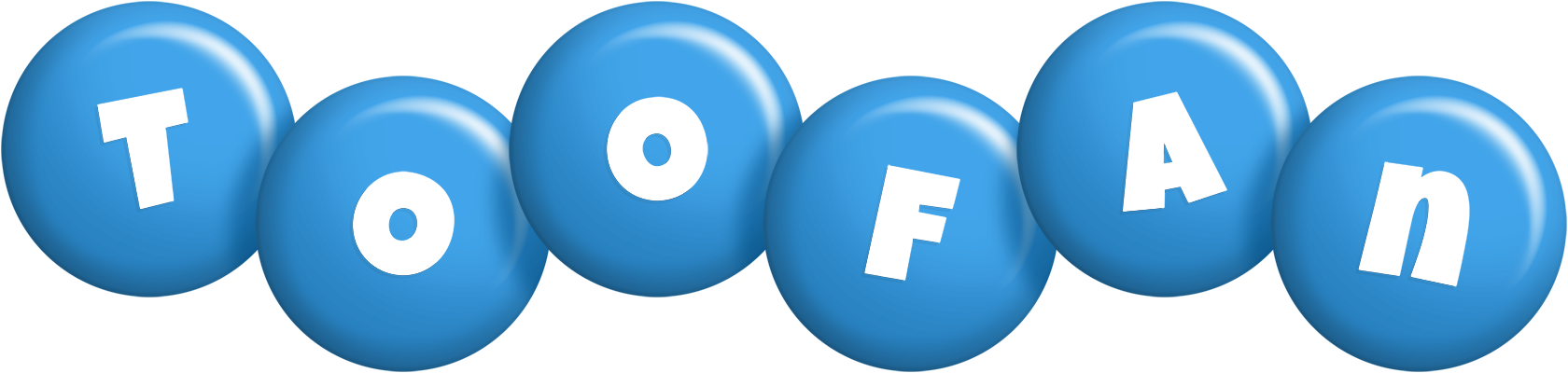 Toofan candy-blue logo
