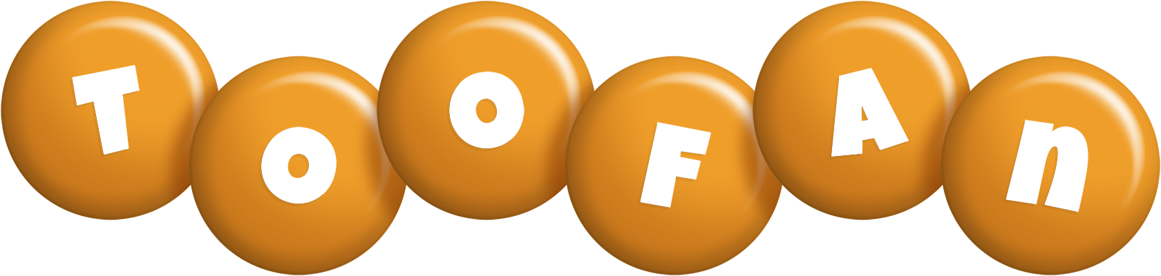 Toofan candy-orange logo