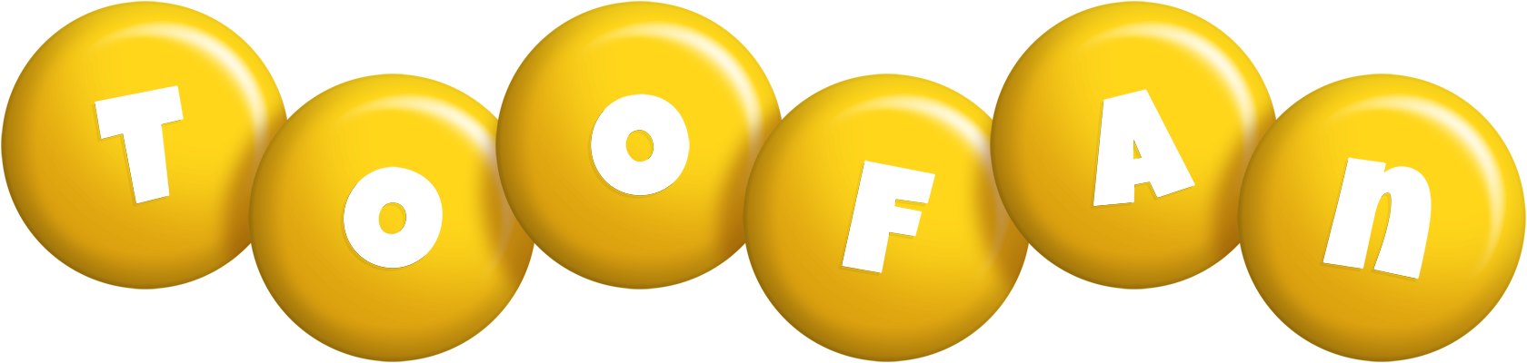 Toofan candy-yellow logo