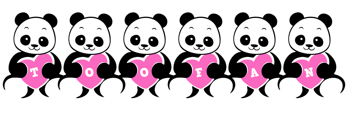 Toofan love-panda logo