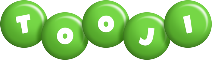 Tooji candy-green logo
