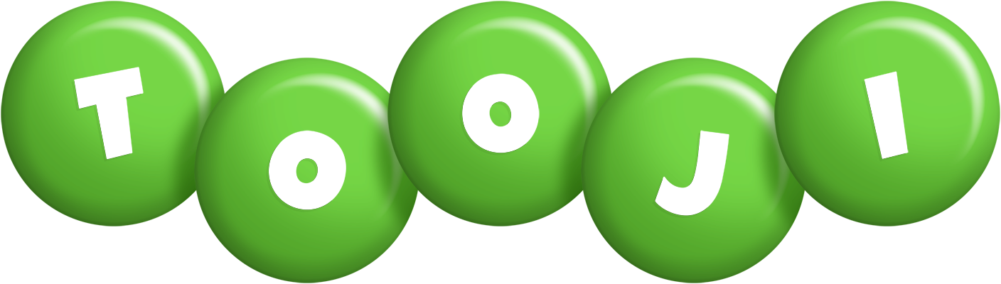 Tooji candy-green logo
