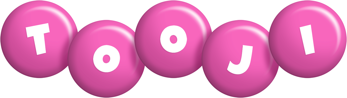 Tooji candy-pink logo