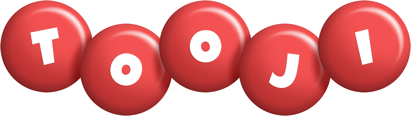 Tooji candy-red logo