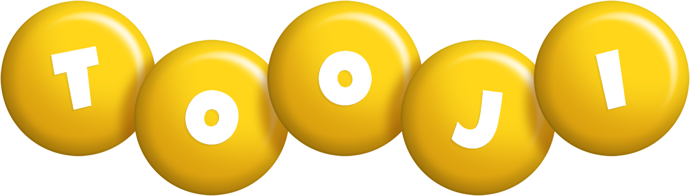 Tooji candy-yellow logo