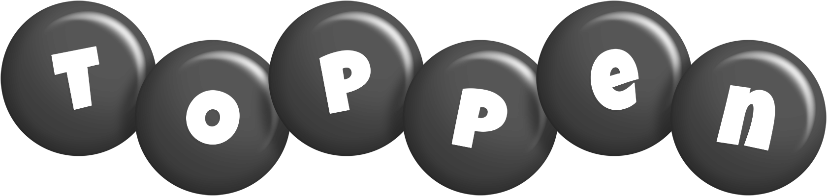 Toppen candy-black logo