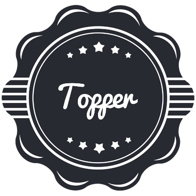 Topper badge logo