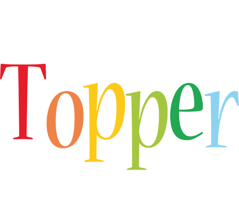 Topper birthday logo