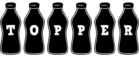 Topper bottle logo