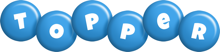 Topper candy-blue logo