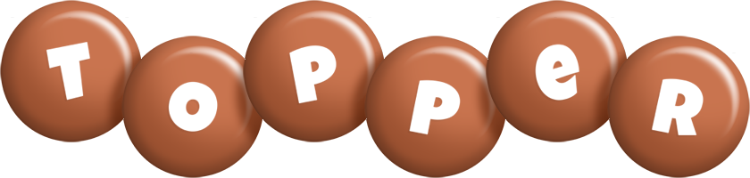 Topper candy-brown logo