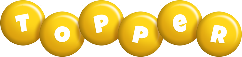 Topper candy-yellow logo