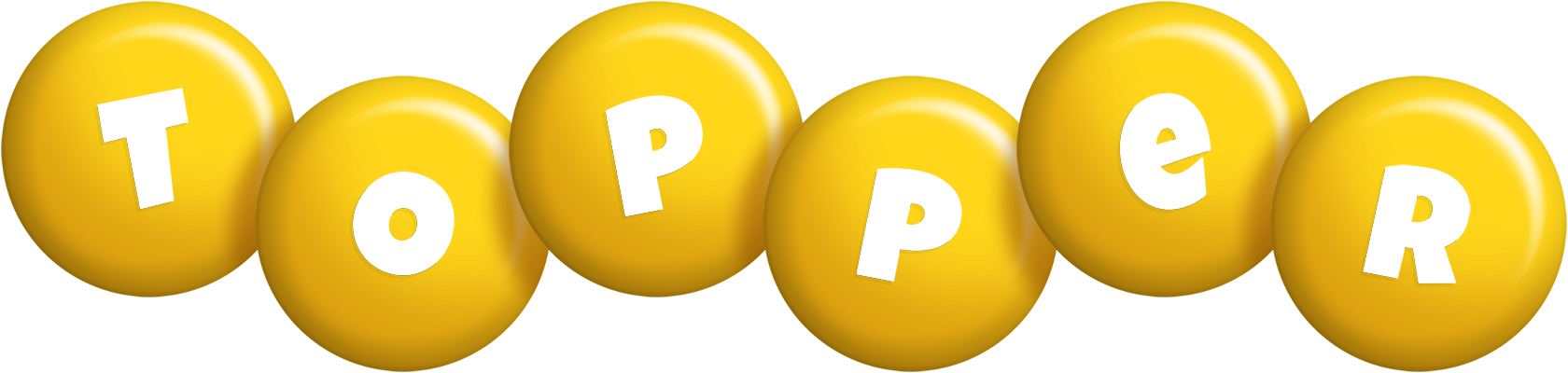 Topper candy-yellow logo