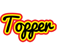 Topper flaming logo