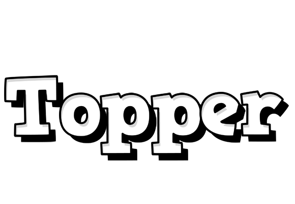 Topper snowing logo
