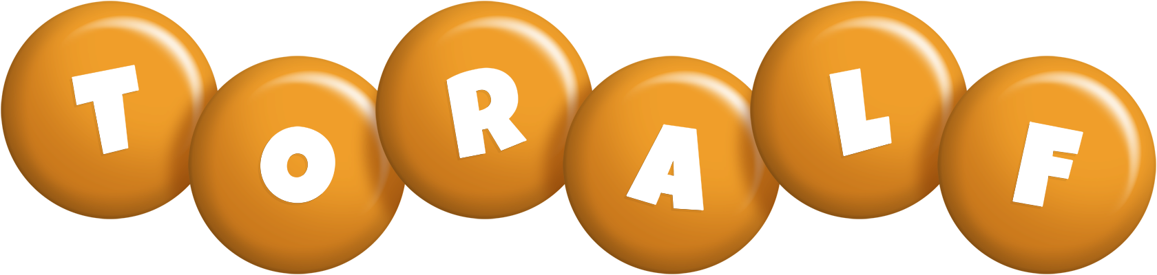 Toralf candy-orange logo