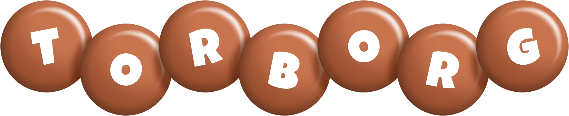 Torborg candy-brown logo