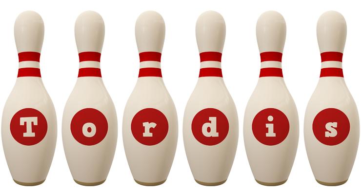 Tordis bowling-pin logo