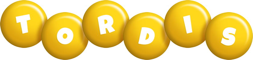 Tordis candy-yellow logo