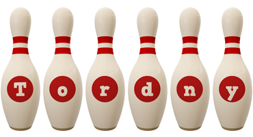 Tordny bowling-pin logo