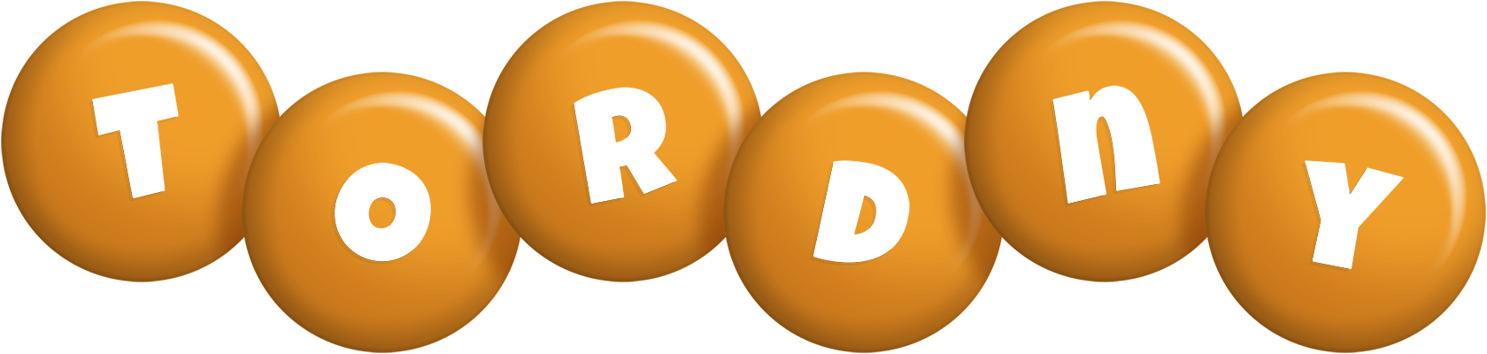 Tordny candy-orange logo