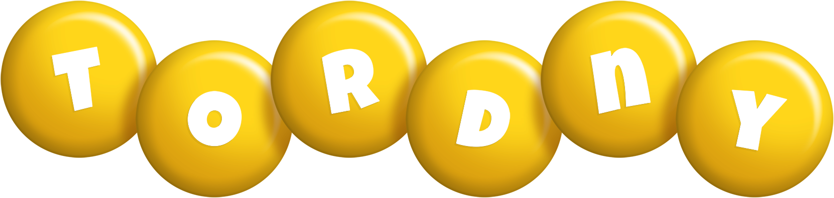 Tordny candy-yellow logo